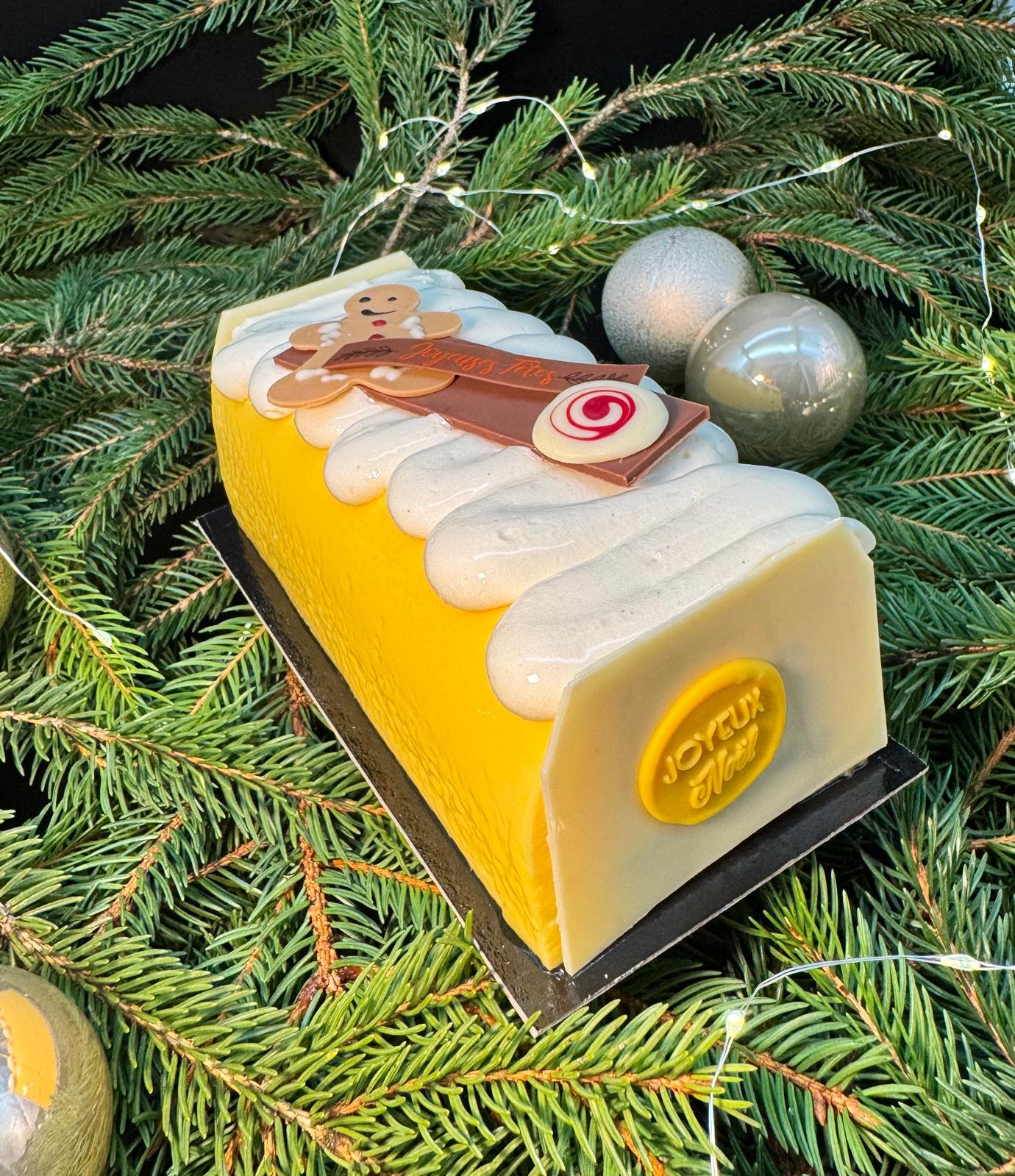 Bûche Mandarine Pain d'épices